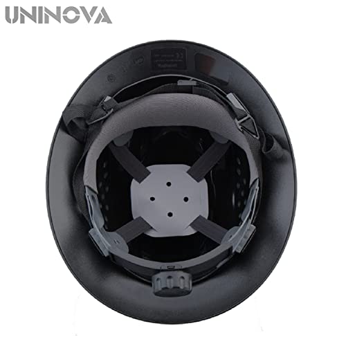 Uninova Full Brim Hard Hat Vented Construction Safety Helmet Osha Approved Cascos De Construccion Abs Work Hardhat For Men&Women 4 Point Adjustable Ratchet Suspension Custom Pattern Design #TOP4