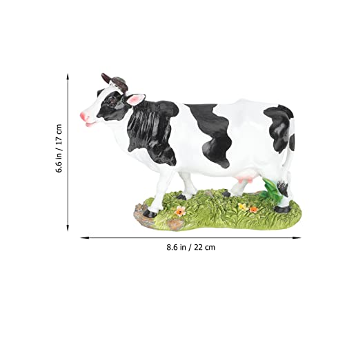 Ganazono Farm Toys Cow Figurines Cow Toy Figure Garden Farm Animal Calf Statue Tabletop Sculpture For Office Home Desktop Craft Decoration Indoor Outdoor Patio Lawn Art Ornaments Home Decor #TOP5