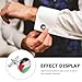MAJORMENCH Palestine Flag Cufflinks Set, Alloy Shirt Sleeve Buttons for Men, Fashionable Clothing Accessories for Formal and Casual Wear