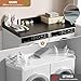 DTK Washer Dryer Countertop, Wood Topper with Edge Rails, Washer and Dryer Countertop with Anti-Slip Strips, 54