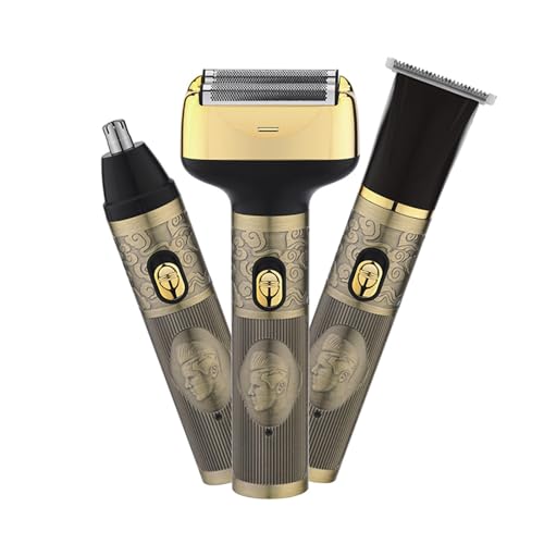 Layhou 3-in-1 Electric Reciprocating Shaver Nose Hair Trimmer Vintage Barber Clippers