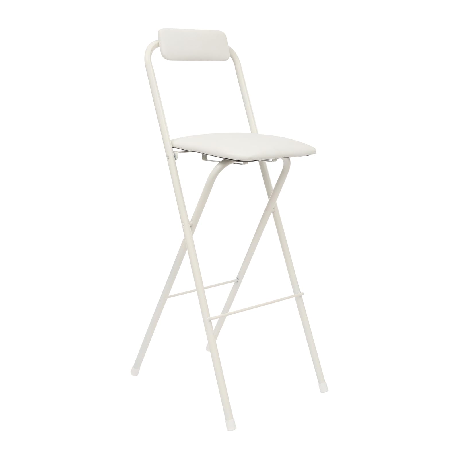 Jiabailie Tall Folding Chair,Foldable Bar Chair with Backrest,Portable Folding Stool,Counter Height Seat,Collapsible Stool,Barstools for Kitchen