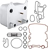 APDTY 015339 Engine Oil Cooler Kit w/Gaskets, O-rings, & Filter (6.0L Diesel)