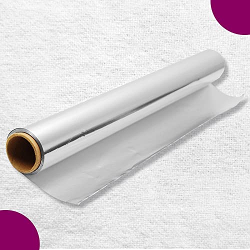 Image of House Wrap Aluminium Foil 100 Meters for Food Packing, Cooking, Baking | Super Saver Family Pack | Foil Paper for Food Wrap 11 Microns Thickness (Pack of 2)