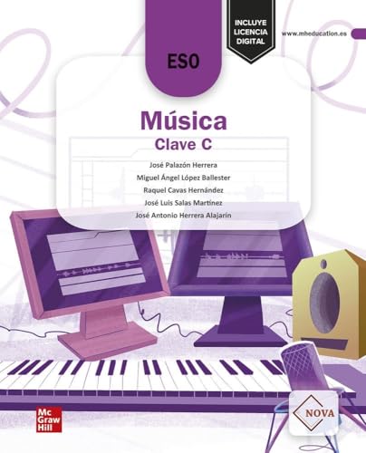 Portada de Música 4º ESO Clave C Nova. Edición LOMLOE