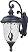 Maxim 3498WGOB Carriage House Traditional Early American DC Cast Aluminum Water Glass Outdoor Wall Sconce, 3-Light 120 Total Watts, 31"H x 14"W, Oriental Bronze
