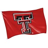 NCAA Texas Tech University Flag with Grommets, 3'x5' Texas Tech Red Raiders Outdoor College Flags & Banners for Garden Patio Indoor Wall Décor