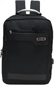 Mochila Notebook Fecho Reforçado Grande Executiva Viagem Bolsa Tecnologica Moderna Entrada Conector Cabo USB Escolar Faculdade Trabalho Alça Funcional Acolchoada Compartimentos Principal e Lateral