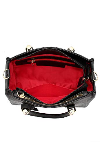 Bolsa Retta Baú e Transversal Preta