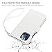 Bocasal for iPhone 12/12 Pro Wallet Case Compatible with MagSafe Wireless Charging, RFID Blocking Magnetic Leather Case with Card Slots Holder Kickstand Detachable Wrist Strap 6.1 Inch (White)