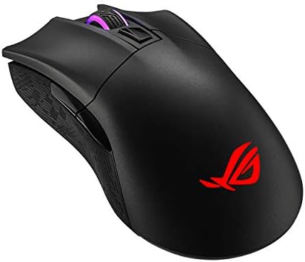 ASUS Wireless Optical Gaming Mouse for PC - ROG Gladius II | Right-hand Grip | 12000 DPI Optical Sensor, 400 IPS, Omron Switches | 6 Programmable Buttons | Aura Sync RGB Lighting, ROG Armoury II