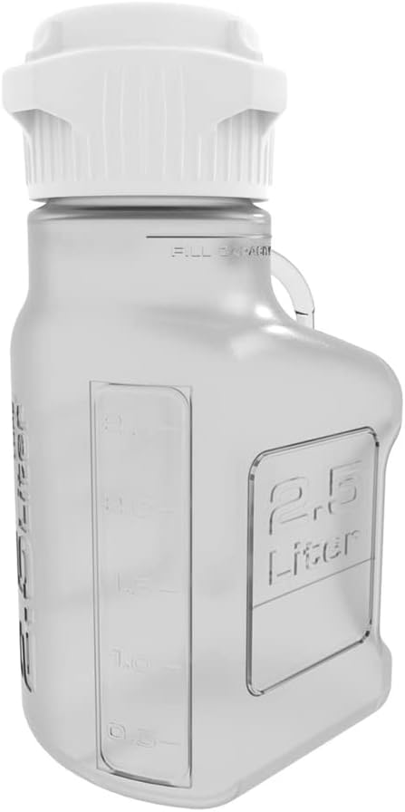 Foxx Life Sciences 157-0111-OEM BPA-Free PETG Carboy Without Spigot, 2.5L Volume, 80mm Cap Size