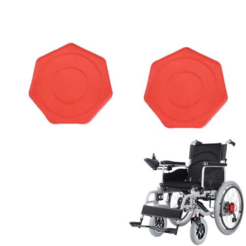 DeaHea 2 Pack Electric Wheelchairs Hub Dust Cover Replacement Rear Wheel Hub Nuts Cover Axle End Caps for Foldable Motorized Wheelchair Portable All-Terrain Power Wheelchair