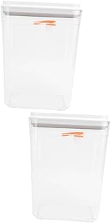 Toyvian Dispensador De Leite Em Pó Portátil 2 Peças Dispensador De Alimentos Secos Recipiente De Plástico Recipiente Hermético Dispensador De Leite Em Pó Caixa De Lanche Comida