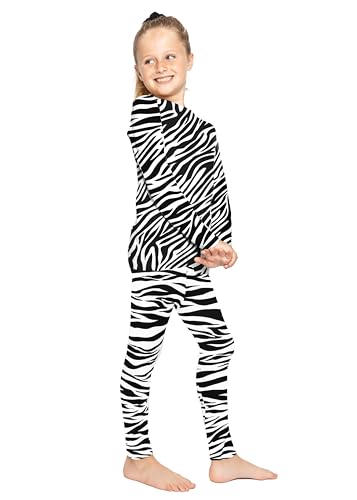 Image of STRETCH IS COMFORT Girls 2 Piece Hoodie Short Sleeve Long Sleeve Crew Neck Top and Leggings Set Kids Thermals Underwear Set