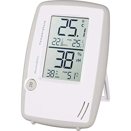TFA Dostmann Digitales Thermo-Hygrometer, 30.5015.02, Innentemperatur/Luftfeuchtigkeit, gesundes Raumklima, L 91 x B 18 (75) x H 134 mm