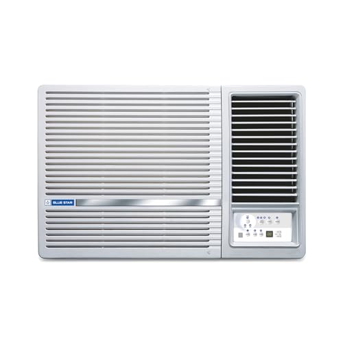 Blue Star 1.5 Ton 5 Star, New Star Rated, Inverter Window AC (Copper, 2 Way Swing, Multi Sensors, Blue Fins, Self Diagnosis, WIA518LXU, White)