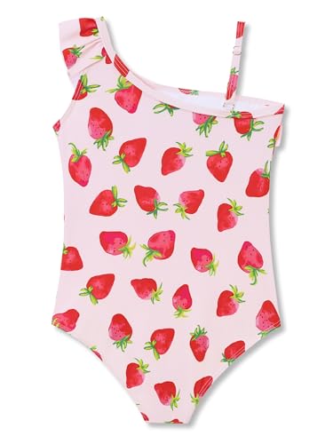 Girls One Piece Swimsuits Adjustable Double Strap for Kids Palm Tree Print Toddler Bathing Suit Size 2T-102