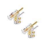 wbt nextgen polklemmen  WBT-0610 Cu nextgen Bananenstecker  Kennfarbe: 1x rot / 1x weiß 2er Set