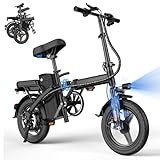 【 Peak 500W Motor 】 Equipped with a powerful 500W peak motor, this electric biKE offers a top speed of 20 MPH, ensuring smooth acceleration and easy climbing. Whether it's for daily commuting or weekend adventures, it can provide reliable power for e...