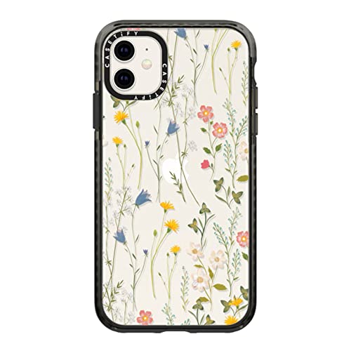 Casetify Impact Case For Iphone 11 - Dreamy Floral Pattern - Clear Black #TOP18