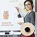 ABIDISO Personalized Stars Reward Jar Magnetic Reward Jar, Classroom Reward Jar for Kids, Jar Reward System Behavior Chart for Kids Incentive Chart for Classroom (Star+Candy)
