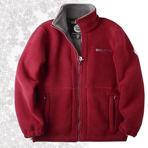 Double-Layer Fleece Hooded Jacket, 360-Degree Ultra-Warm Sherpa Jacket, Winter Full-Zip Polar Fleece Jacket