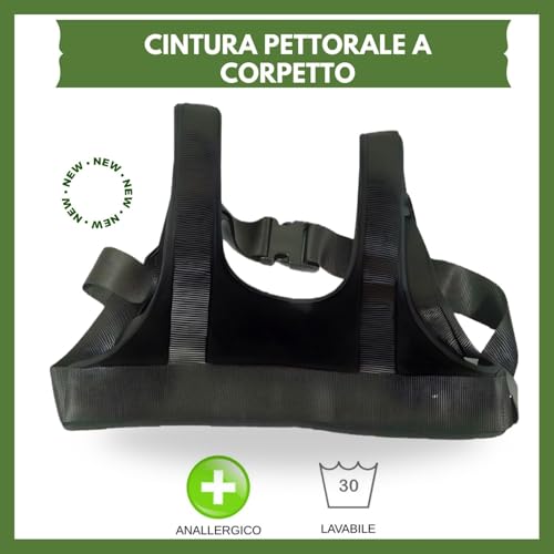 Termigea Brustgurt für Kinderwagen mit Behinderungen, Brustgurt für Rollstuhl, für Senioren, für bequemen Stuhl, orthopädisches Gurtband für Kinderwagen.