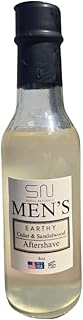 Men's Earthy Cedarwood and Sandalwood Aftershave, alcohol free, k beauty, 4 oz