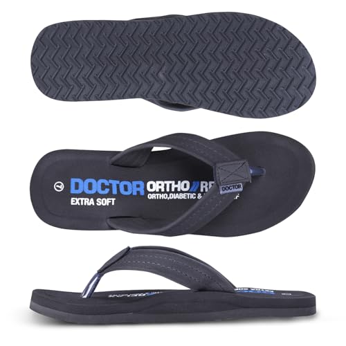 Image of DOCTOR EXTRA SOFT Thong Arch Support Ortho Slippers for Women|Orthopedic Diabetic & Stylish|Lightweight Comfortable & Casual|Pregnancy Anti-Skid Bedroom Daily Use House Flip-Flops Ladies & Girls D-15