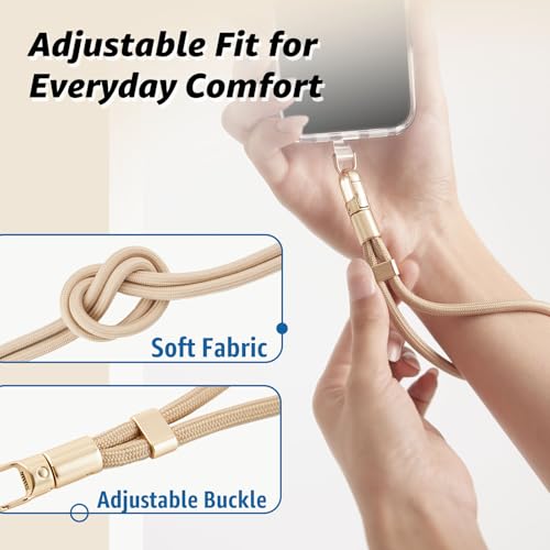 Golifyne Phone Lanyard, Phone Wrist Strap for Case with 2 Tether Tabs — view 3