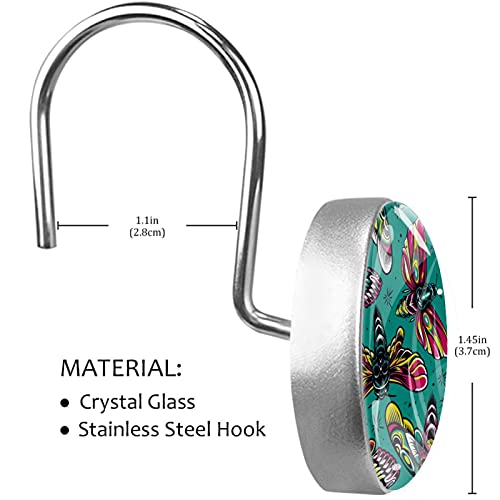 Crochets de rideau de douche durables en acier inoxydable - 4