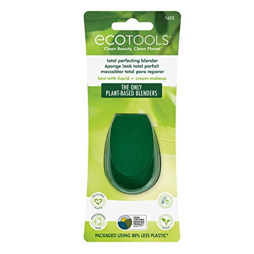 Ecotools Perfecting Blender, Makeup Beauty Sponge, For Liquid + Cream Foundations