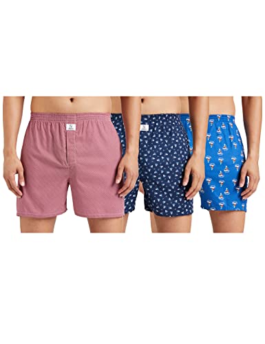 Image of Longies Men's Cotton Printed Regular Boxer Shorts