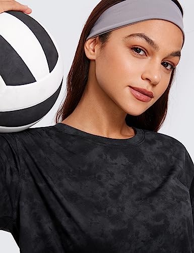 Image of CRZ YOGA Pima Cotton High Neck Crop T-Shirt