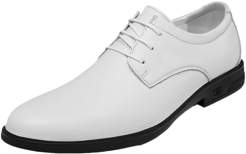 Men's Business Casual Shoes Mid-heel Round-toe Shoes Breathable Comfortable wear-resistant Non-slip Shoes for Men