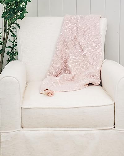 Image of Crane Baby Bohemian Dream Blanket, Soft Cotton Nursery and Stroller Blanket, 100% Cotton, 36 inch x 36 inch
