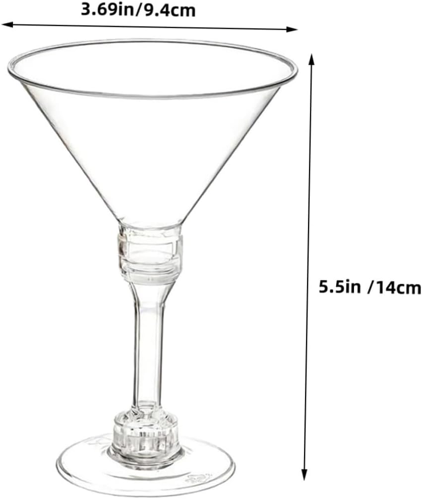 14pcs Cocktail Goblets Reusable Drinking Glasses for Parties Weddings and Events Elegant Design for Wine Desserts and More