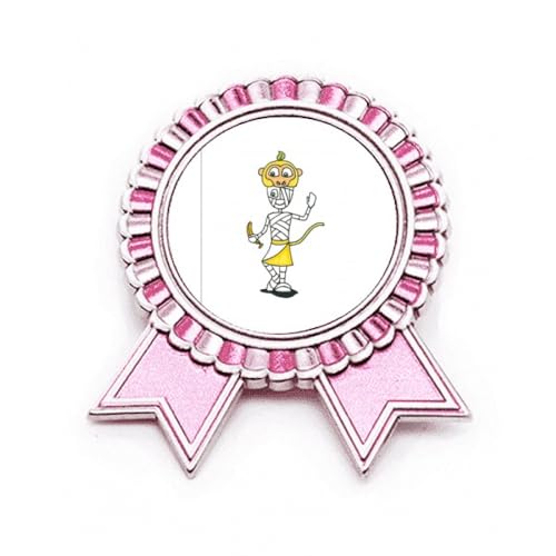 Broche singe égyptien rose en métal taille M à offrir comme cadeau original pour passionné d'histoire