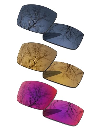Image of 3 Pair Polarized Replacement Lenses for Oakley Gascan OO9014 Pack