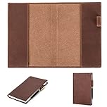 Genuine Leather A5/B5 NOTEBOOK COVER Durable Refillable Genuine Leather Cover Vintage Diary for Travel (B5)