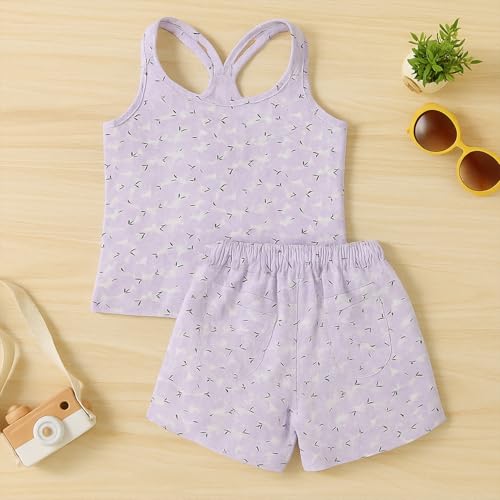 Image of Kidbea Girls' Cotton Dresses | Soft, Breathable Casual & Trendy Outfits for Kids | Sleeveless & Ruffle Sleeve Styles with Multiple Cute Prints