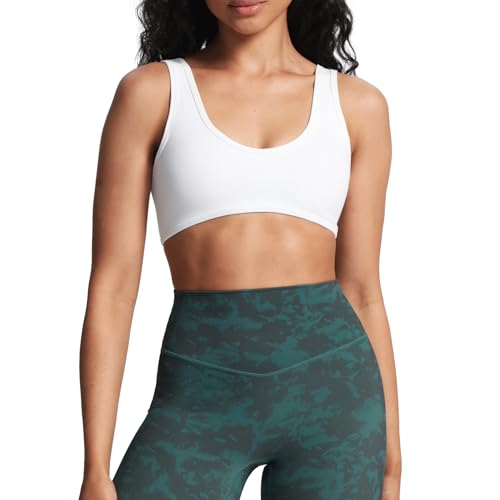 Image of Aoxjox Basic Baddie Sports Bra | women's workout fitness training gym yoga crop tank, 4-way stretch, moisture-wicking, quick-dry