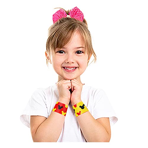 Aolime 48 Pcs Mouse Slap Bracelets Kids Slap Bracelets Birthday Slap Bracelts For Kids Birthday Party Supplies Party Favors thumb #4