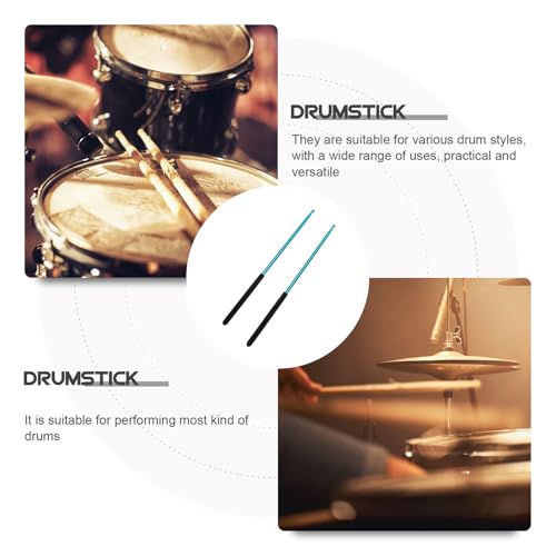 Baquetas de aleación para batería para bateristas Uso versátil Jazz y rock para práctica y actuación miniatura 4