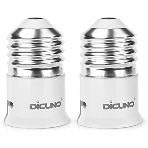 DiCUNO E27 to B22 Socket Converter Adapter Cover