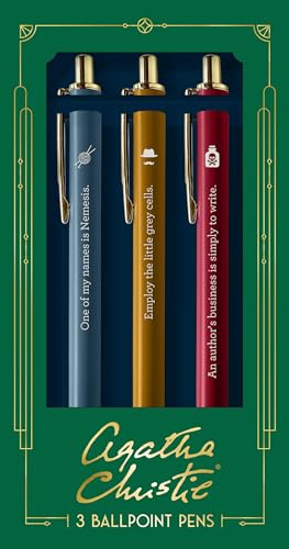 Preisvergleich Produktbild Agatha Christie Pen Set: 3 Ballpoint Pens