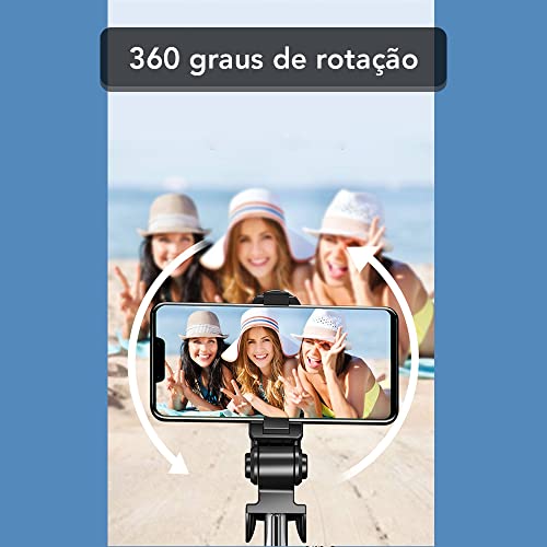 Tripé Compacto De Mesa Para Celular Articulável com Flash, Bluetooth, Suporte Para Celular De Mesa,