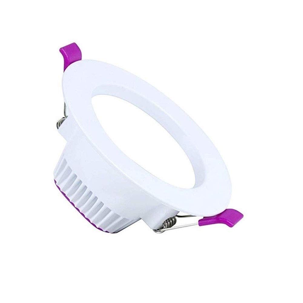 FEE-ZC 8W LED Recessed Downlights 3.9 Inch Flat Panel Lights Integrated Spotlight White Energy Saving for Office Bedroom Living Room Ceiling Lighting (Color : Neutral Light 4000K)