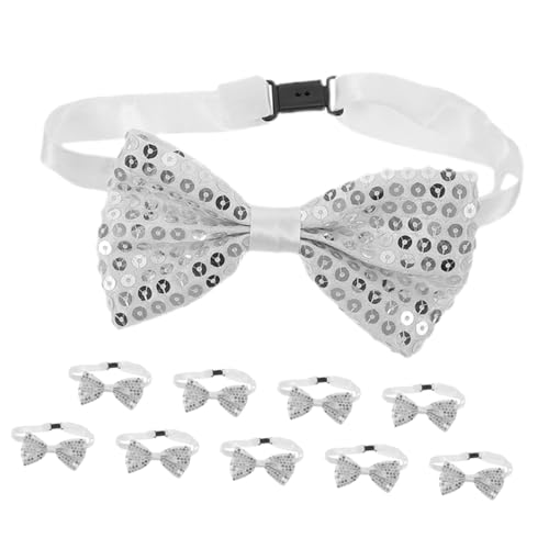 10Pcs Adjustable Pre Tied Formal Bowties for Weddings Graduations and Stage Performances Elegant Design for Boys